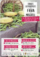 Cartell segona edició de les jornades gastronòmiques de la fava i el moscatell