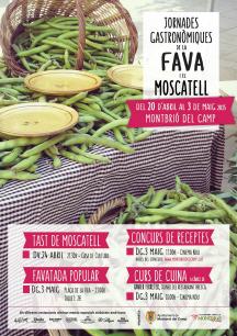 Cartell segona edició de les jornades gastronòmiques de la fava i el moscatell