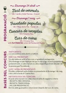 Programa de mà de la tercera edició de les jornades gastronòmiques de la fava i el moscatell