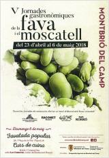 Cartell de la cinquena edició de les jornades gastronòmiques de la fava i el moscatell