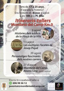 Itineraris tallers Montbrió del Camop Km. 0 agost